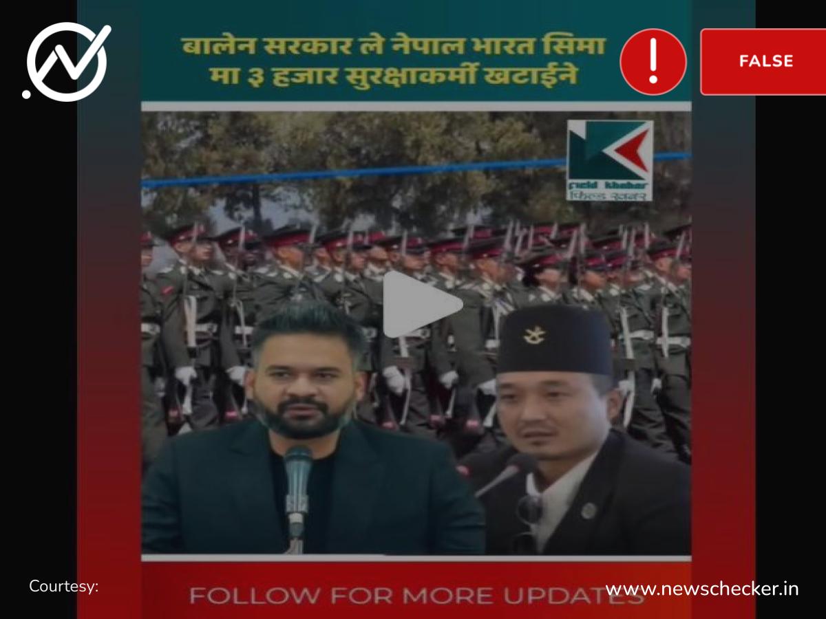 Viral Video Falsely Claims Gorkha Soldiers Urged PM Modi to Not Interfere In Nepal