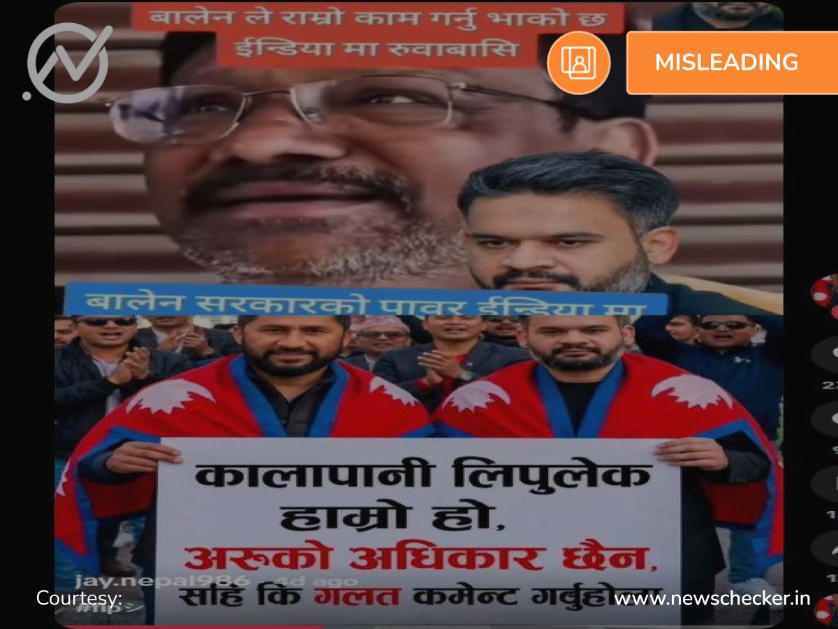 Prime Minister Balen Shah’s Policy Made An Indian Trader Cry? No, Viral Video Is Edited
